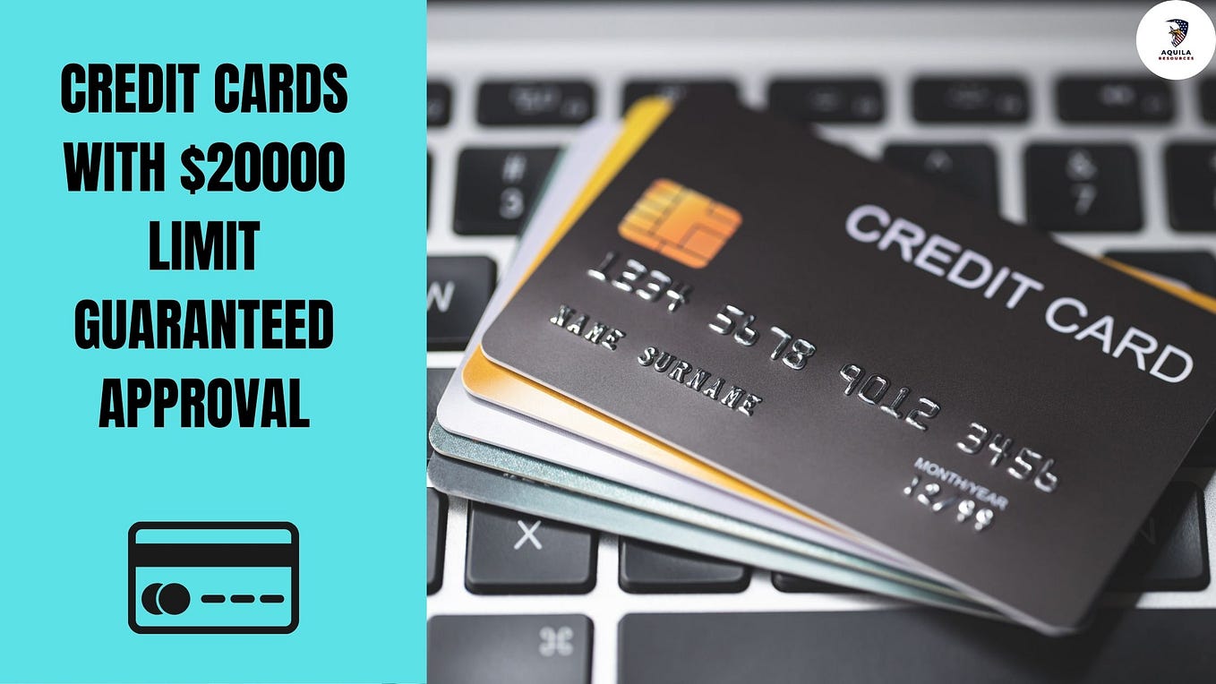 Guaranteed Approval Credit Card With $5000 Limit With Bad Credit CREDIT CARDS WITH $500 LIMIT GUARANTEED APPROVAL FOR APRIL 2024 | by