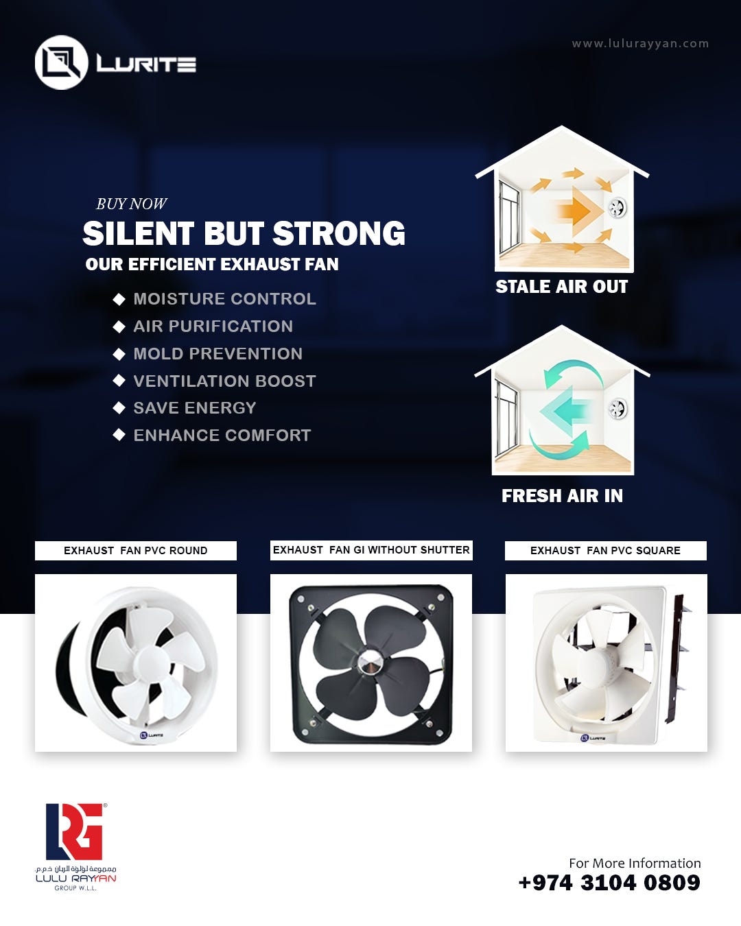 Buy Exhaust Fan Online at Best Prices in Qatar by LULU RAYYAN GROUP QATAR Mar, 2024 Medium