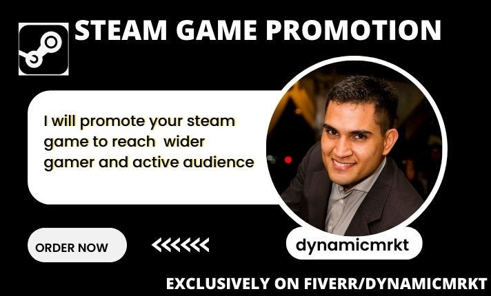 Do organic steam game promotion, video game promotion, roblox game