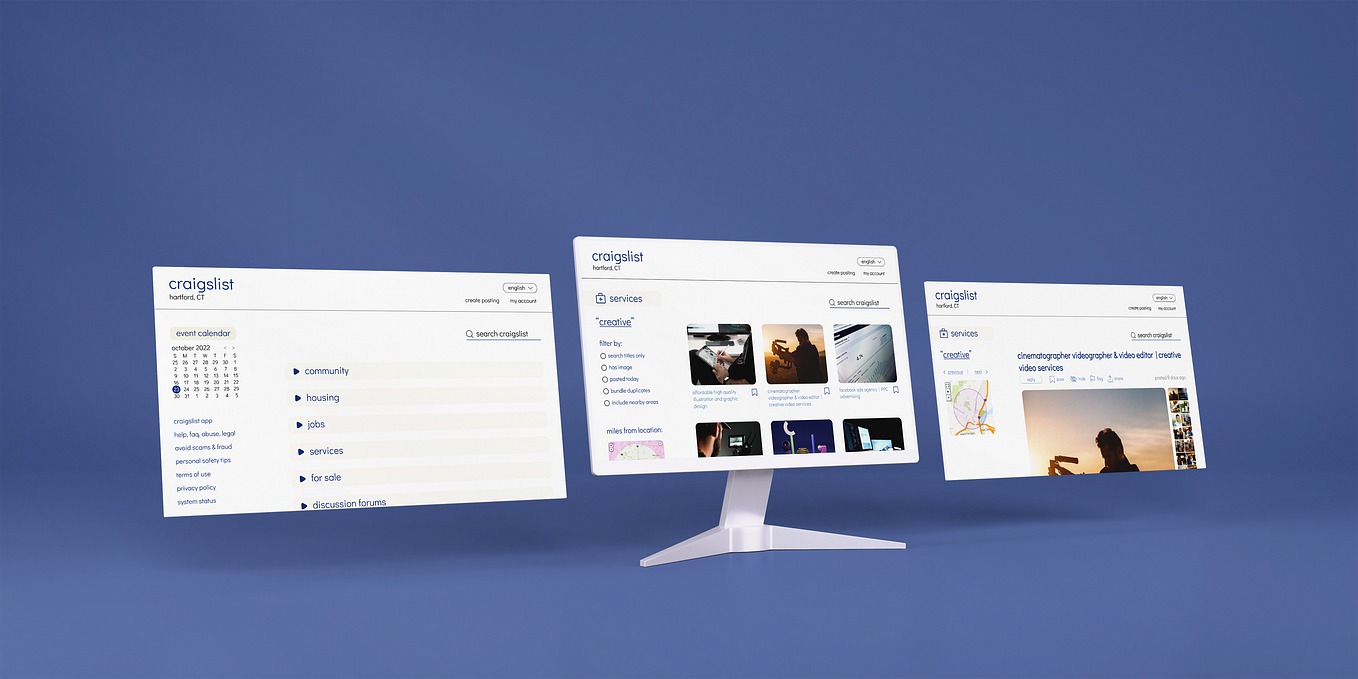 Craigslist Redesign. I created a redesigned version of… by Marissa