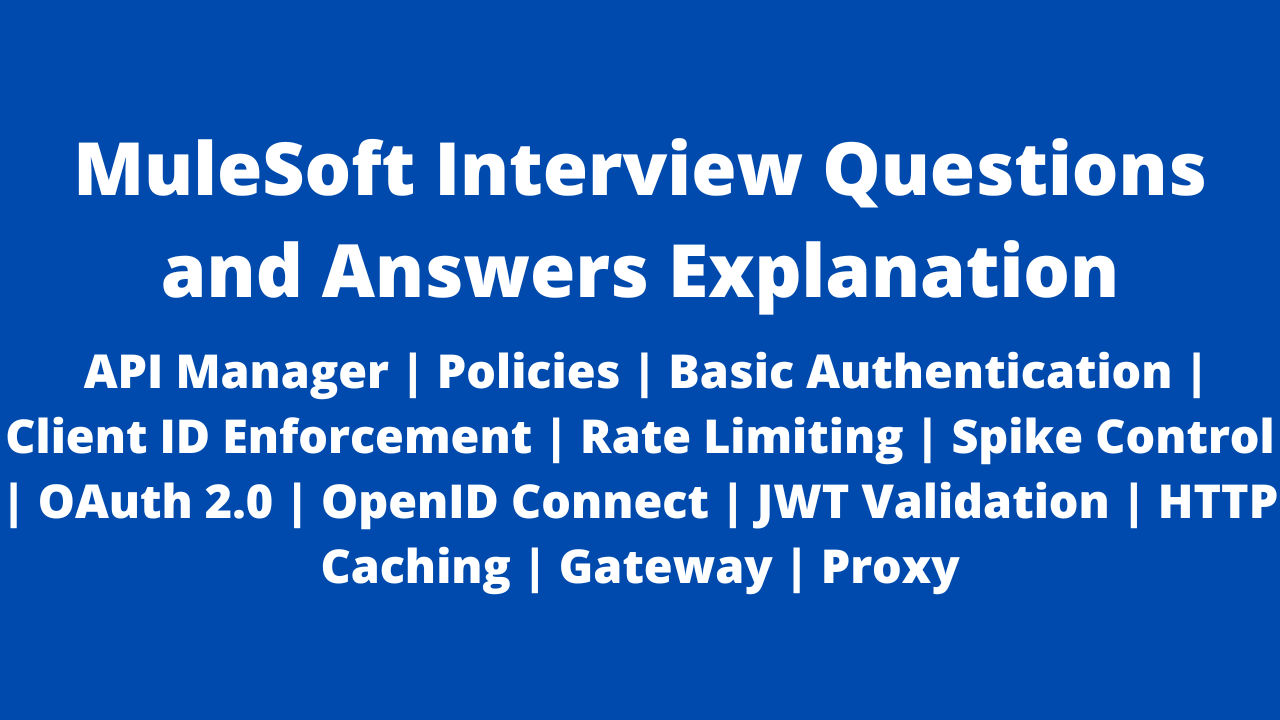 Error Handling — MuleSoft Interview Questions and Answers for