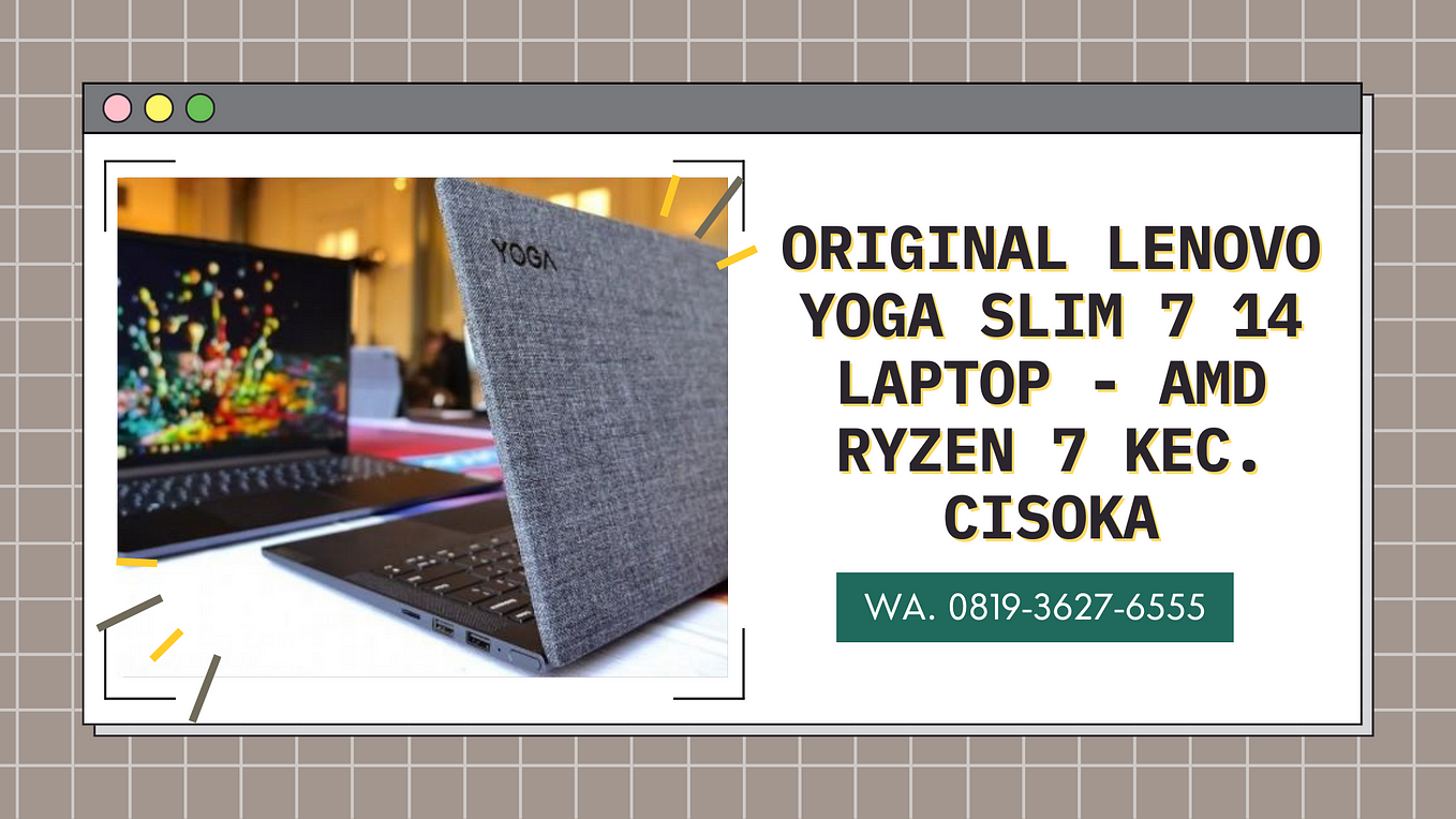 Supplier Laptop Lenovo Yoga Slim 7i Carbon Kab. Klungkung Wa. 0819–3627 