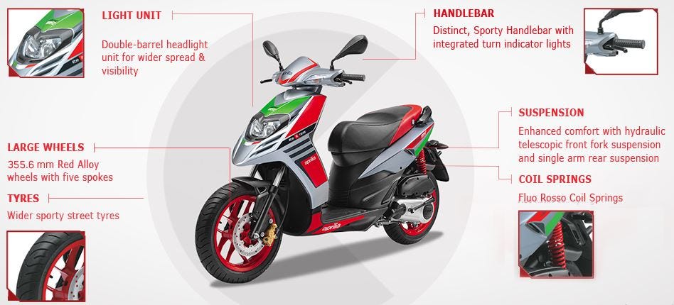 scooty aprilia 150