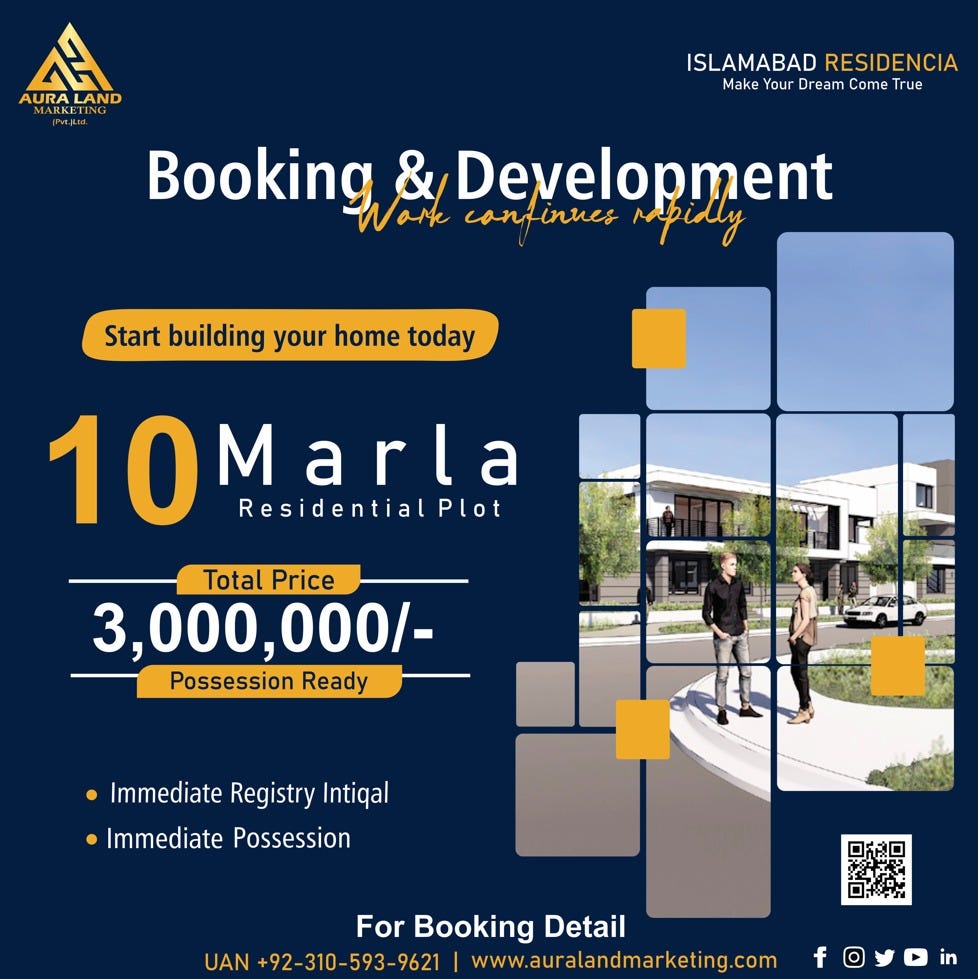 Islamabad Residencia Aura Land Marketing Pakistans No1 Real Estate