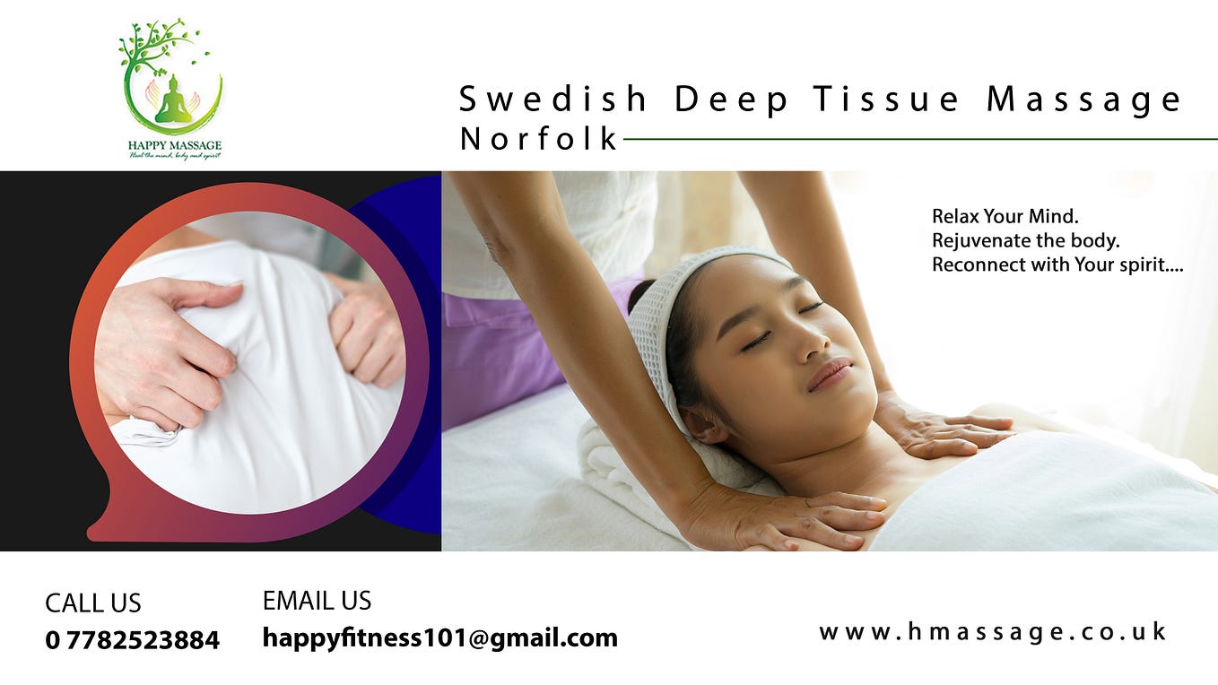 A Beginner’s Guide To Swedish Deep Tissue Massage by Happy Massage