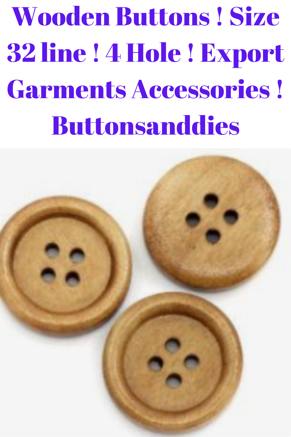 Flat Golden Buttons ! Down Hole ! Export Garments ! Accessories