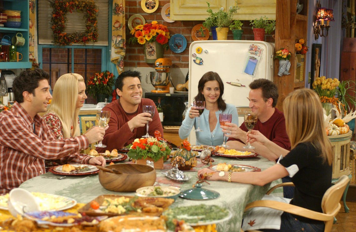 Todos los episodios de Acción de Gracias de ‘Friends’