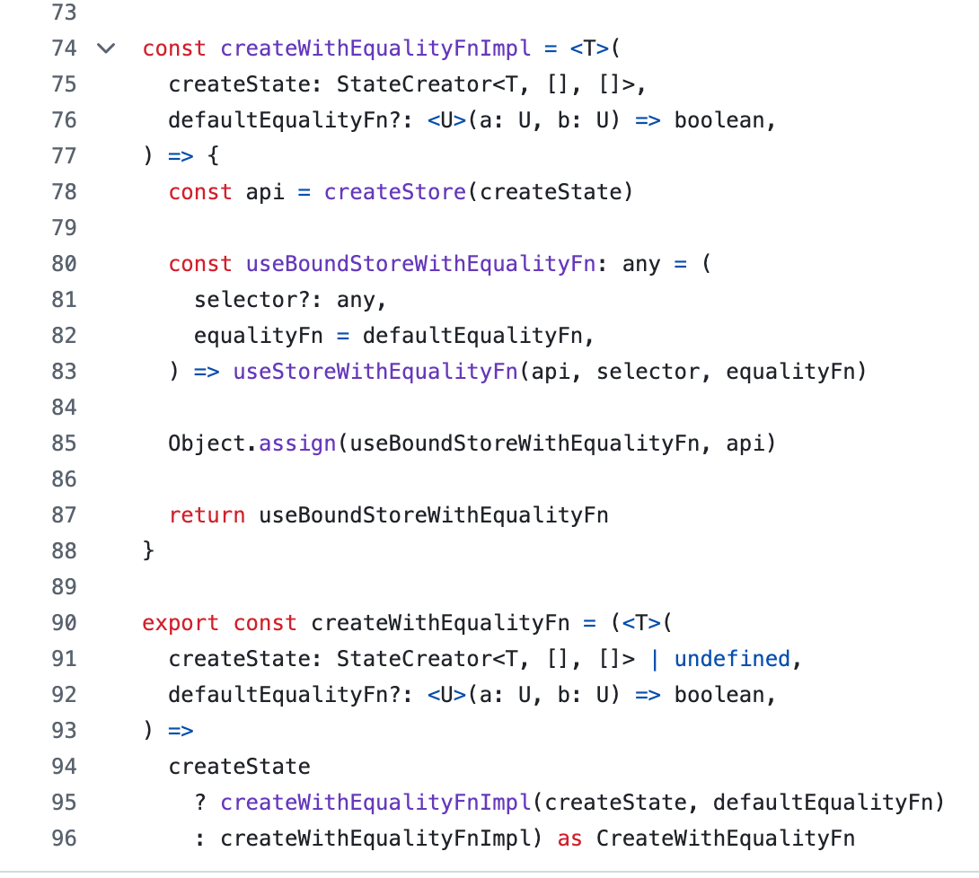 createWithEqualityFn test case in Zustand explained. | by Think Throo ...