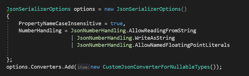 Nullable Types in System.Text.Json