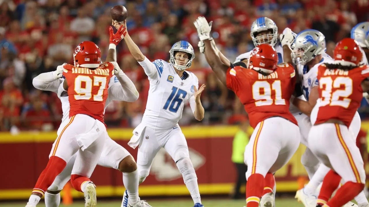 Lions upset defending champion Chiefs in NFL season opener - The