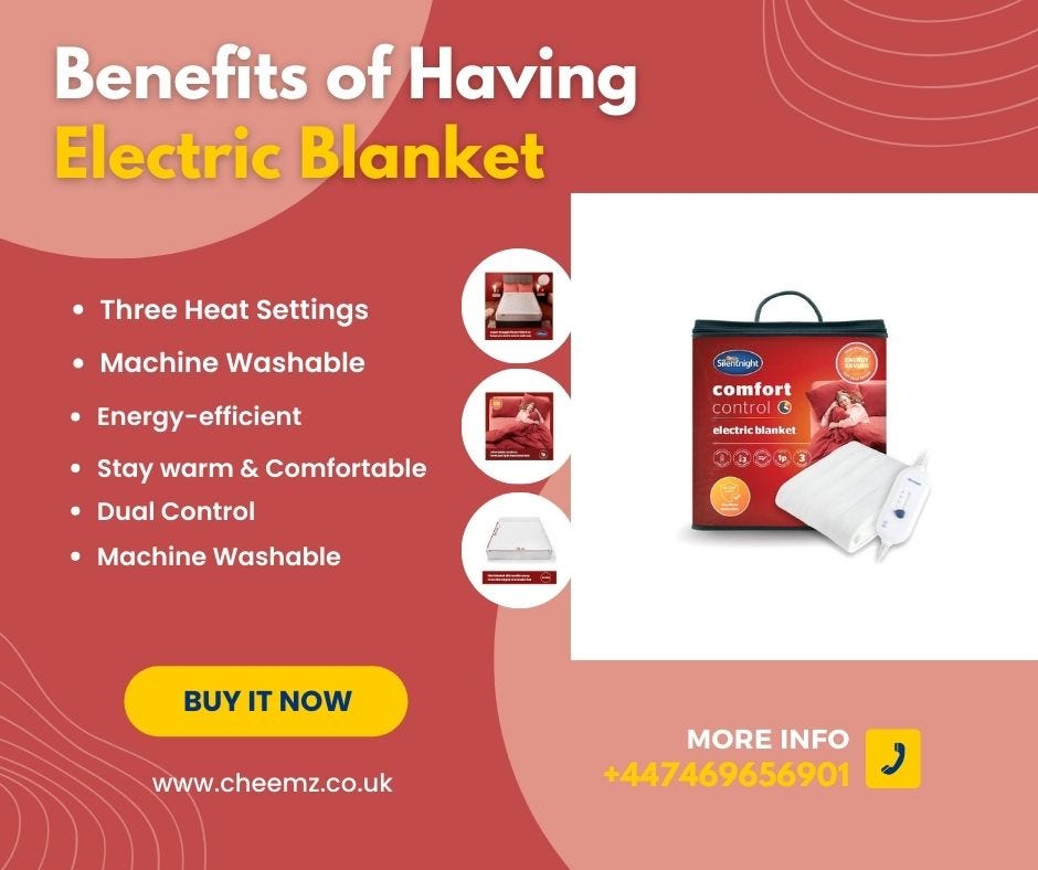Stay Warm & Cozy with an Electric Blanket — Shop Now!