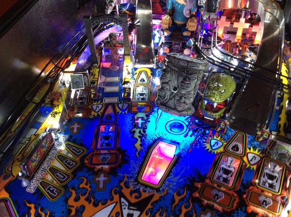 Easy peasy: AC/DC pinball train mod | by Mrs. MezelMods | Cheap Pinball ...