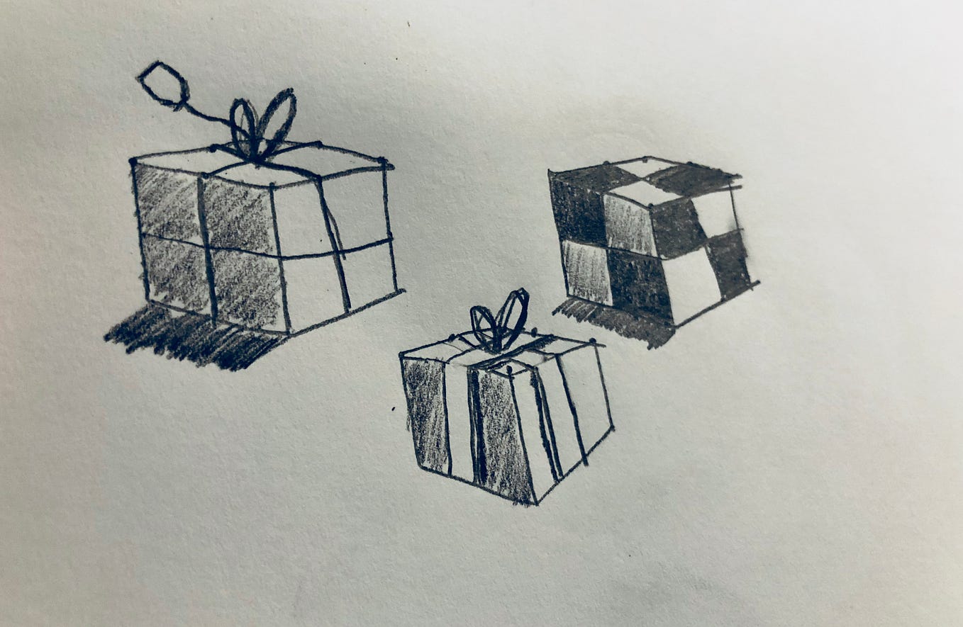 Drawing boxes.  The Drawing Journey