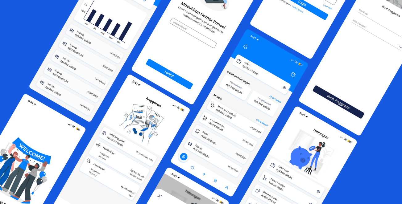 Studi Kasus UI/UX Design | Redesign halaman login, home dan pengaturan ...