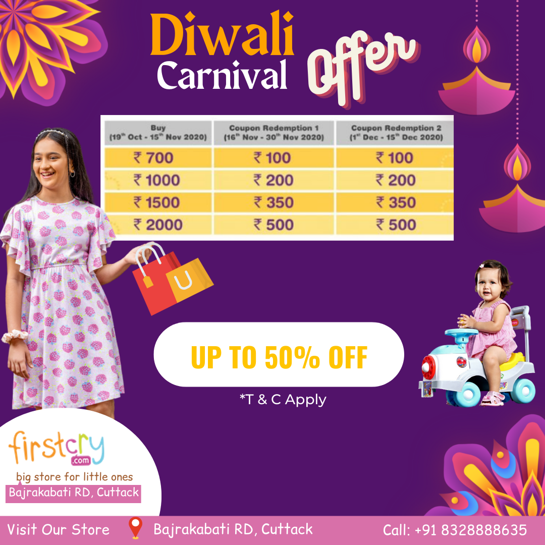 Offer on Kids Clothes and Shoes from FirstCry Store at Cuttack
