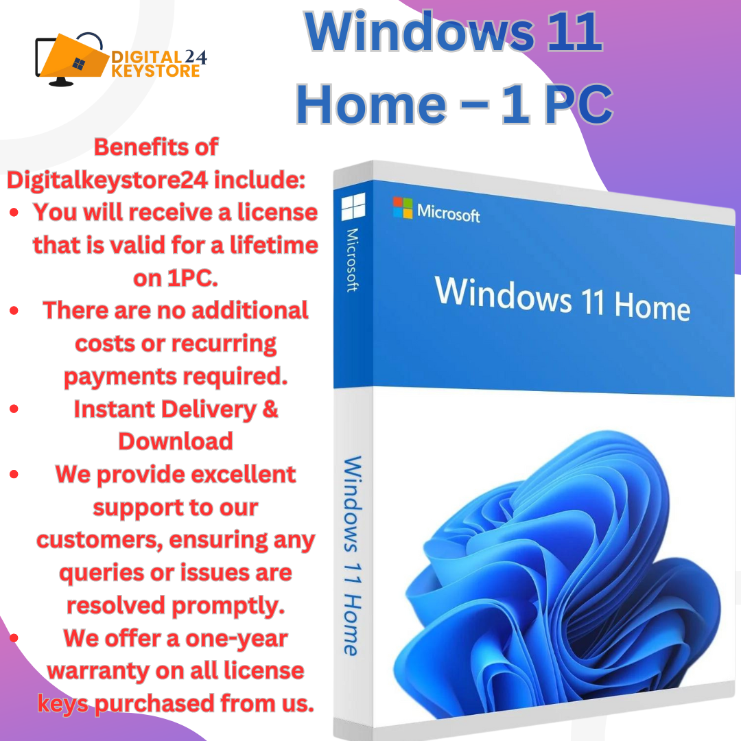 Windows 11 Download Key (HOME) Digitalkeystore24 Medium