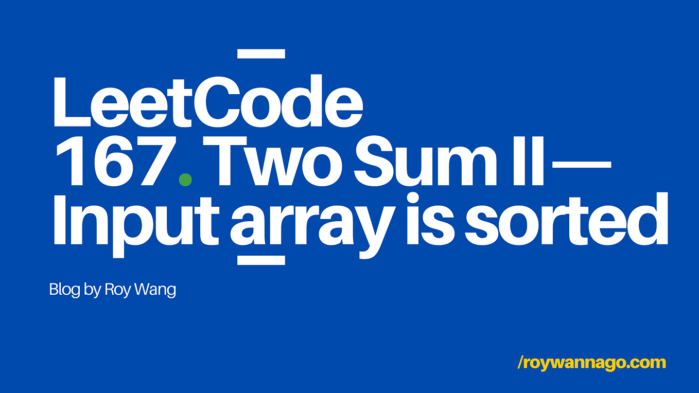 LeetCode 刷題紀錄 |217. Contains Duplicate (Easy) | by Roy Wang ...