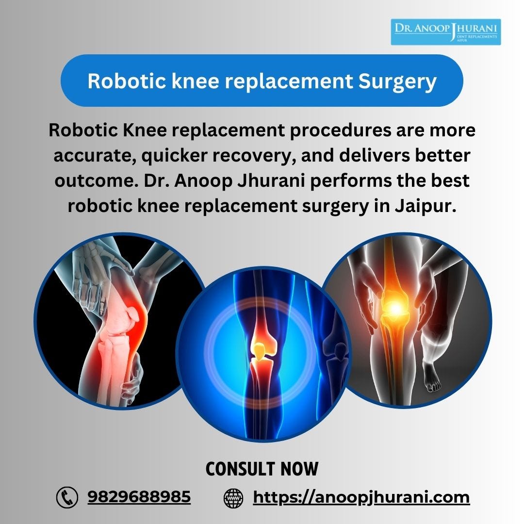 The Advances in Robotic Total Knee Replacement Surgery by Dr. Anoop