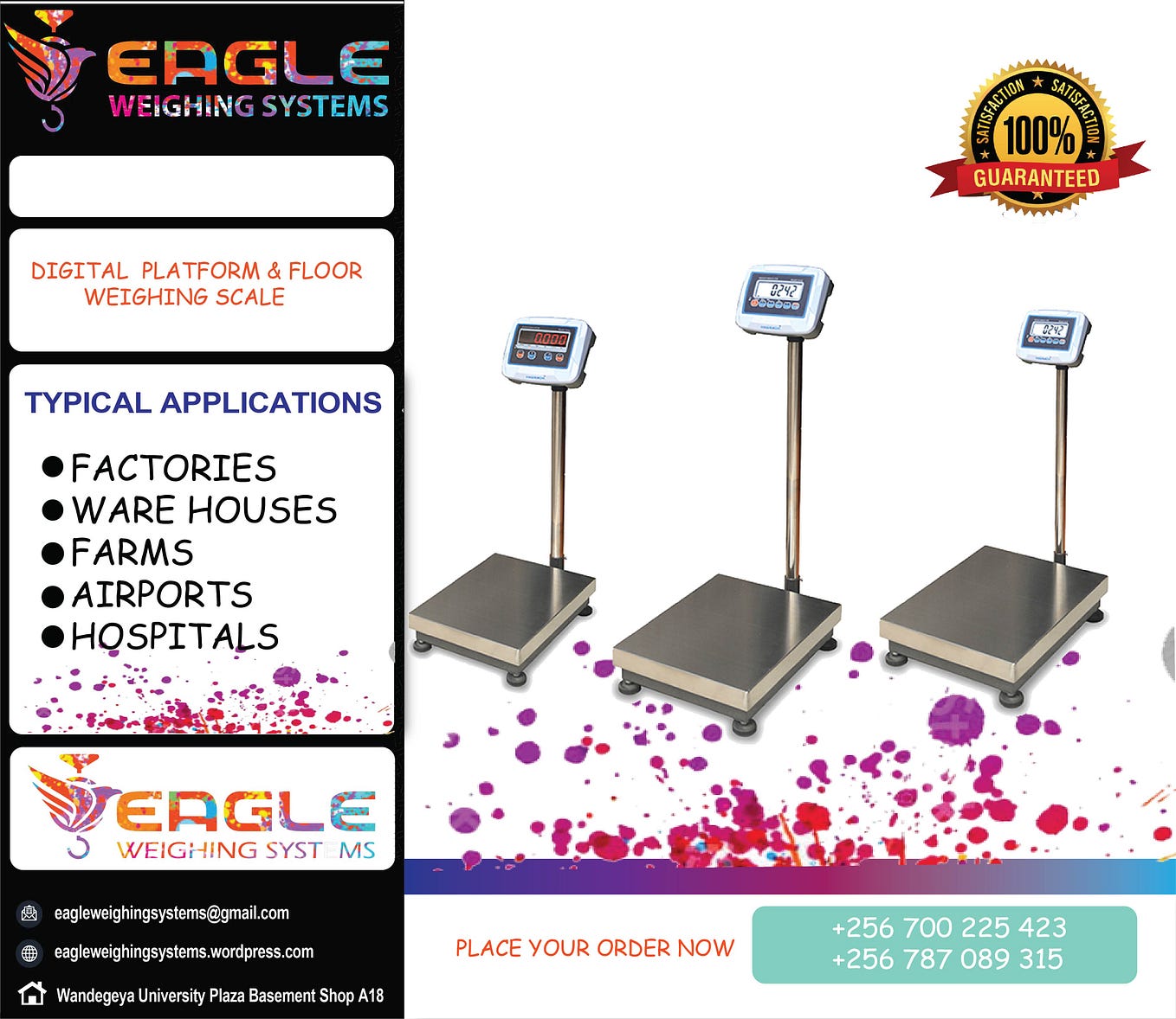 Electronic Commercial weighing scales in Jinja Uganda+256 (0) 700225423