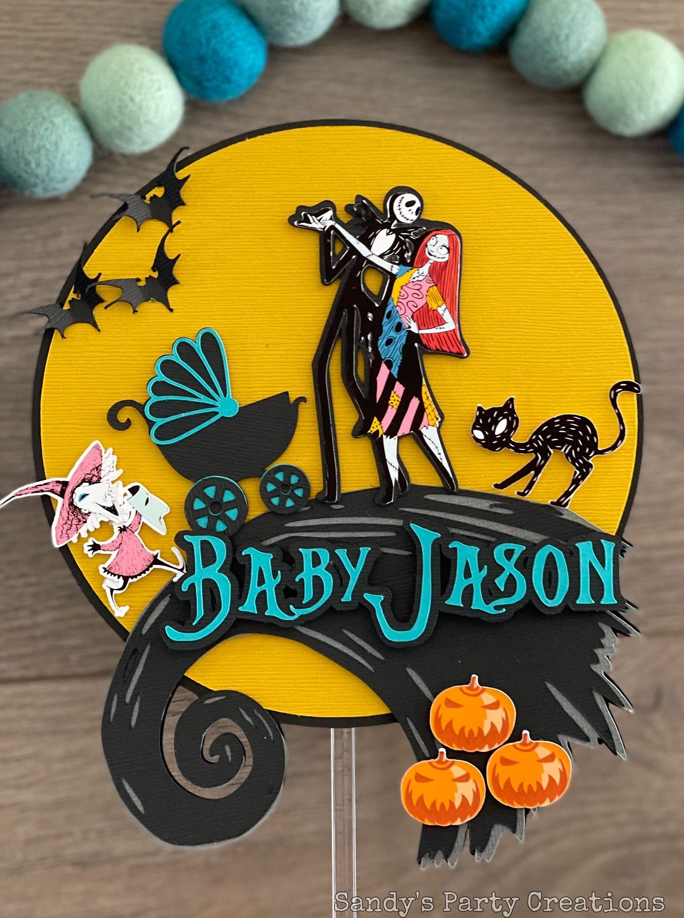 Jack & Sally Nightmare before Christmas Wedding Cake topper One of A Kind #6 | Australia