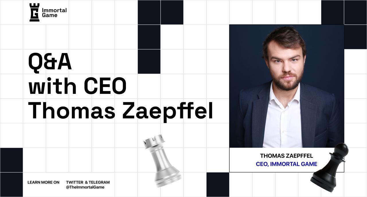 Q&A with Immortal Game CEO Thomas Zaepffel