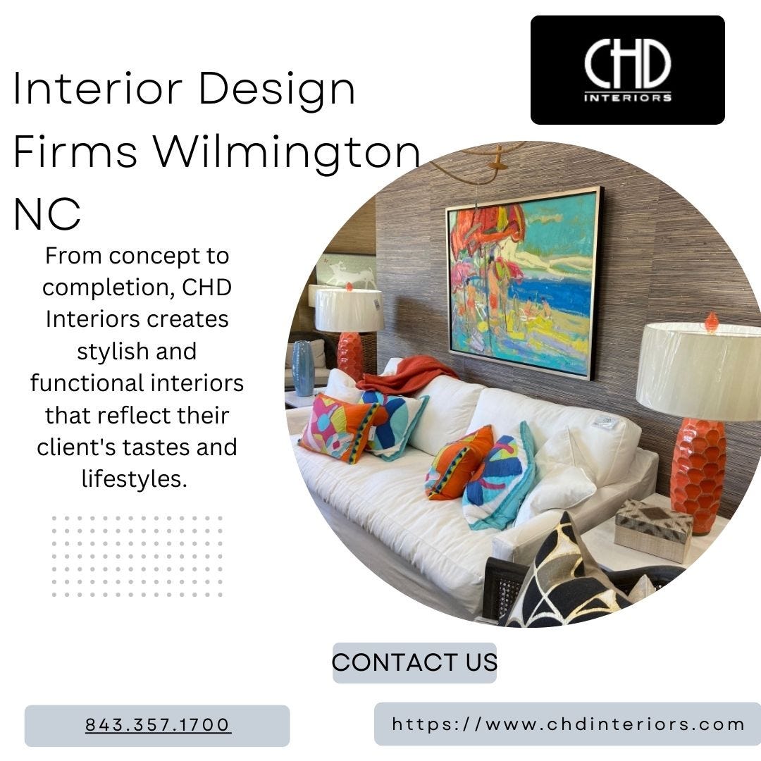 Discover the Best Interior Design Trends in Wilmington, NC with CHD