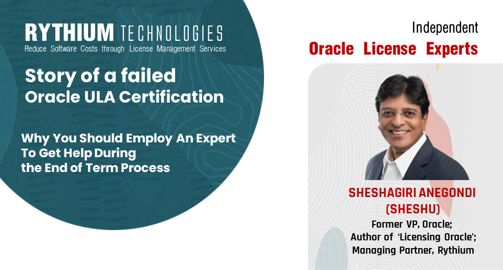 Oracle ULA Certification (Exit) Or Renewal Process — 12 Key Steps by