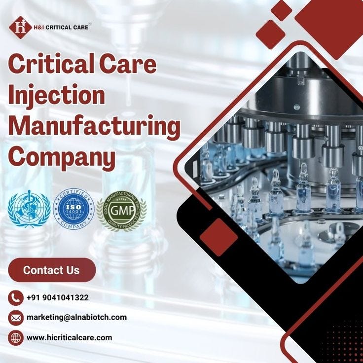 How to Choose the Right Critical Care Medicine Company? | by H&I ...