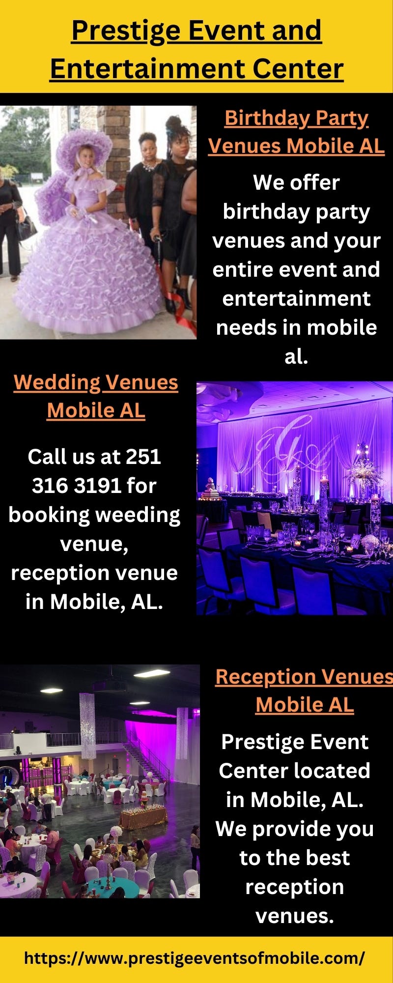 Wedding Venues Mobile AL Prestige Event Center Medium