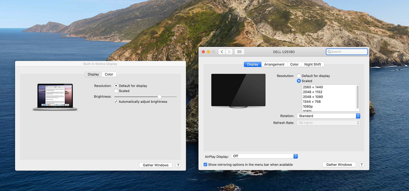 How to turn on HiDPI mode on external display in macOS