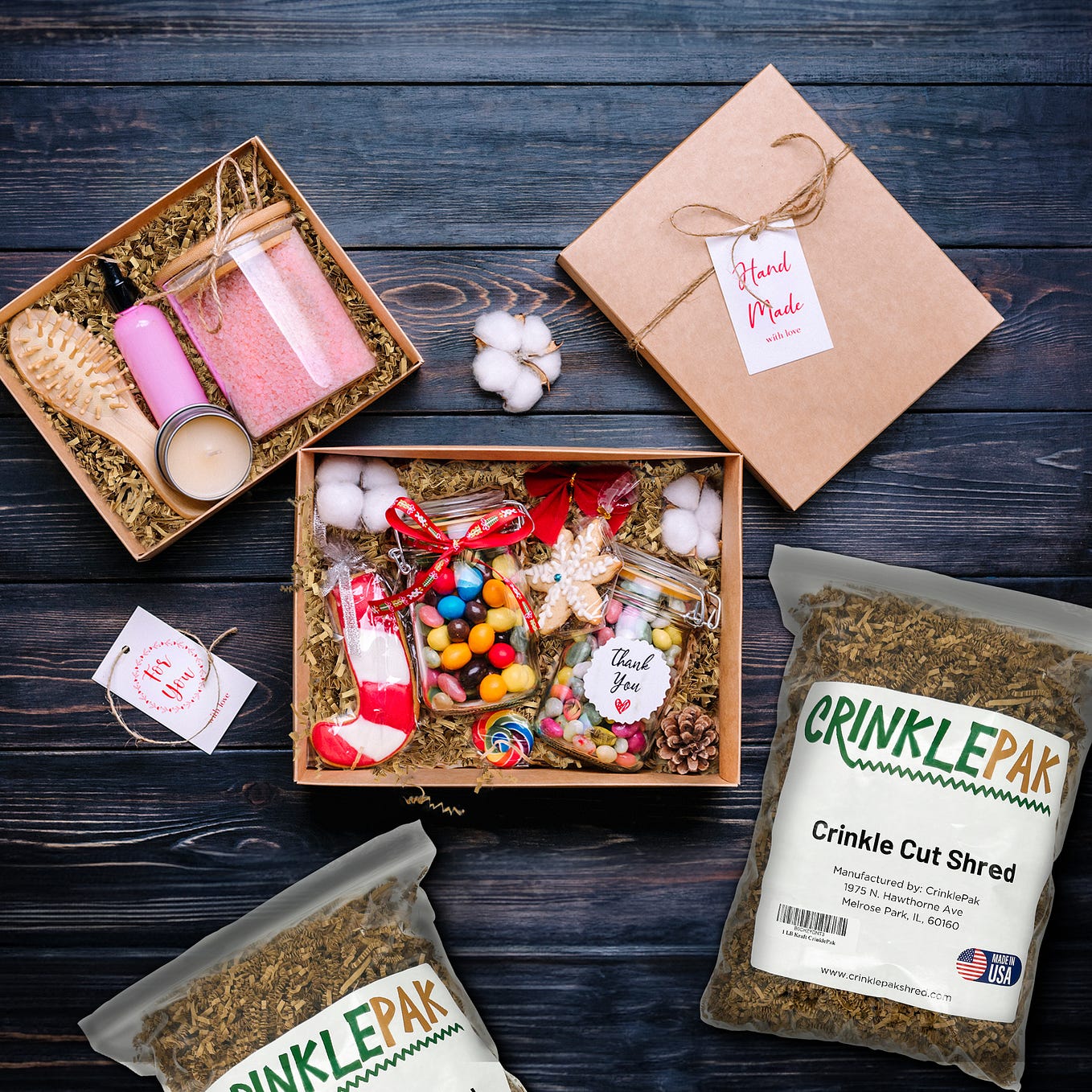 Monster Crinkle is an environmentally-friendly shredded paper packing  peanut alternative with the same drop protection, but with a more compact