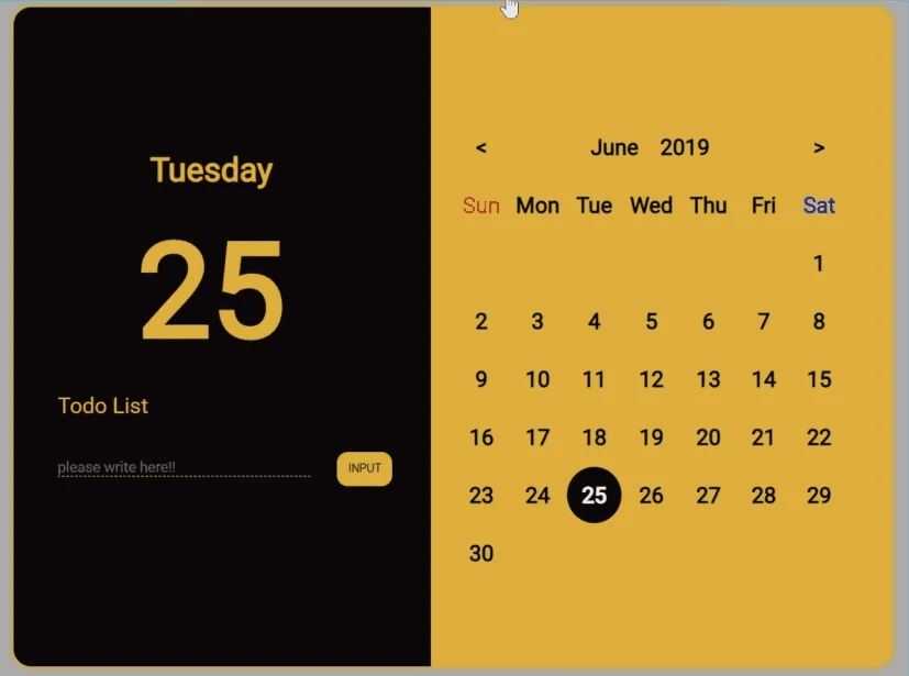 [바닐라코딩]자바스크립트로 달력( Calendar Todo) 구현하기