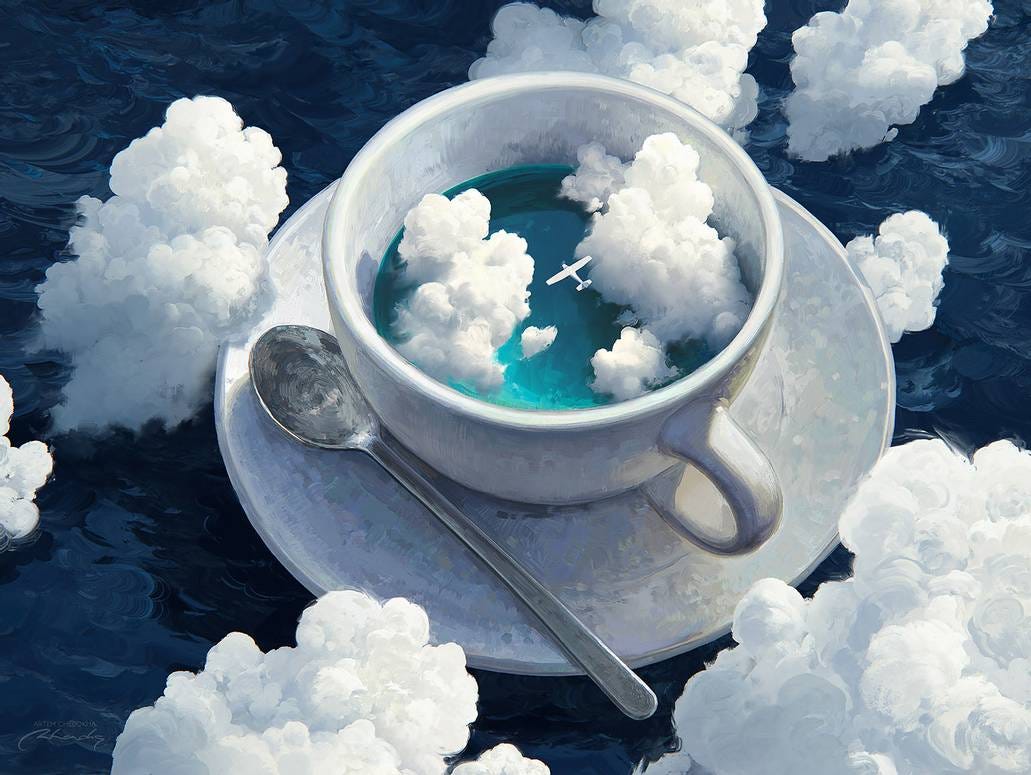clouds in cup