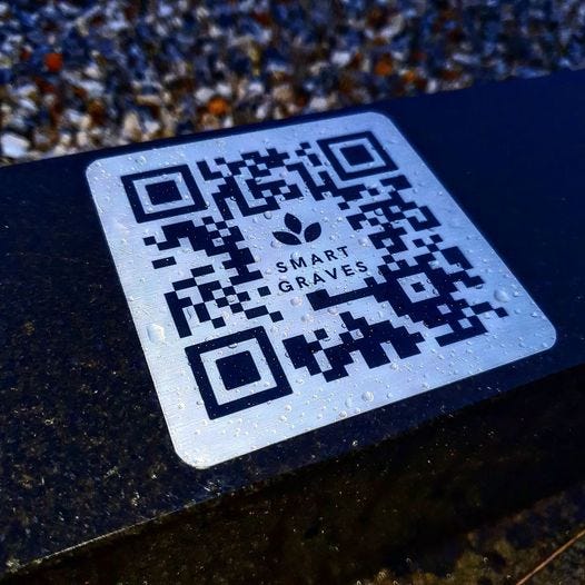 Grave QR code Smartgraves Medium