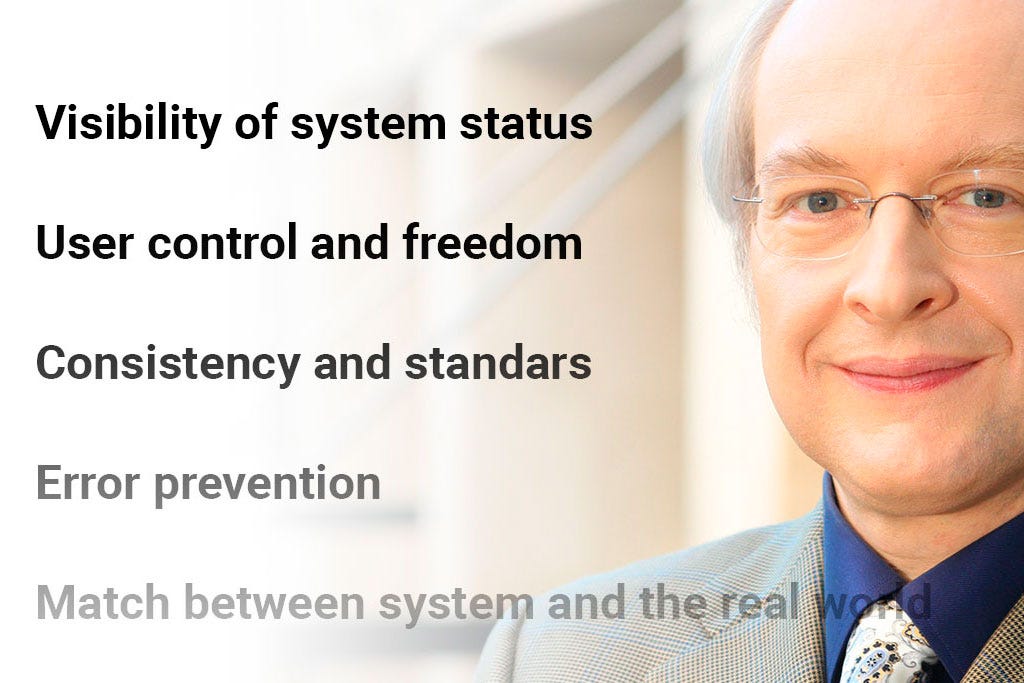 Los 10 principios heurísticos de Jakob Nielsen