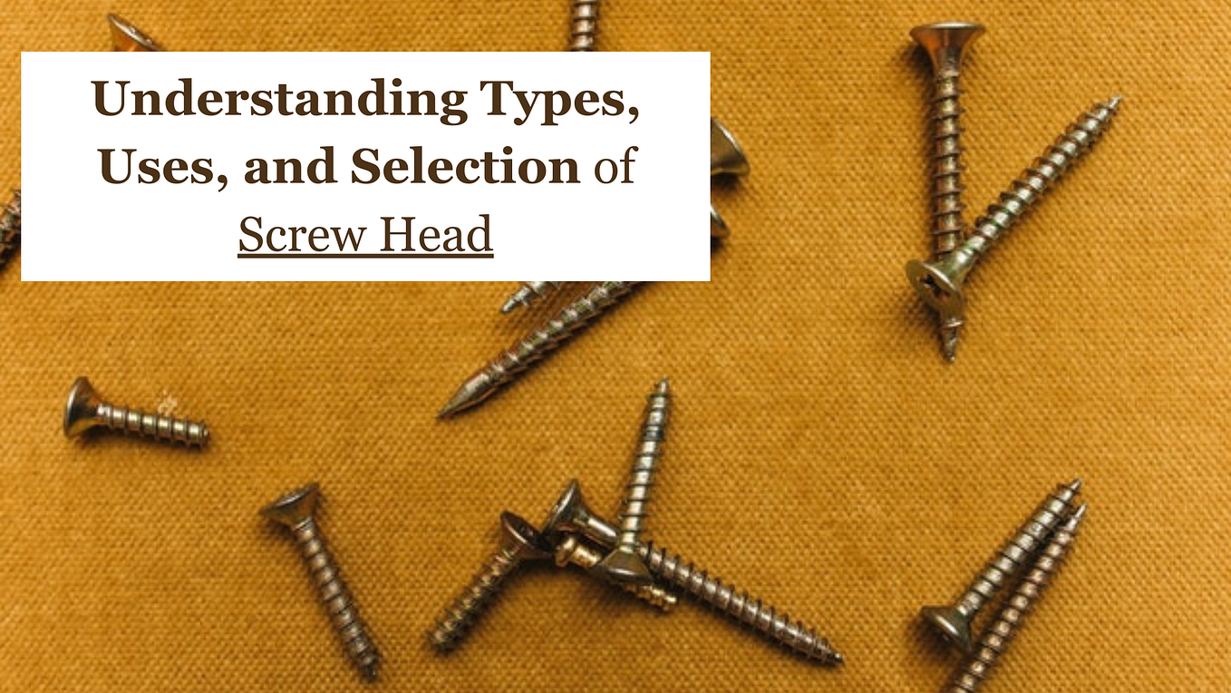 A Quick Guide to Screw Heads and Screws Understanding Types, Uses, and Selection by