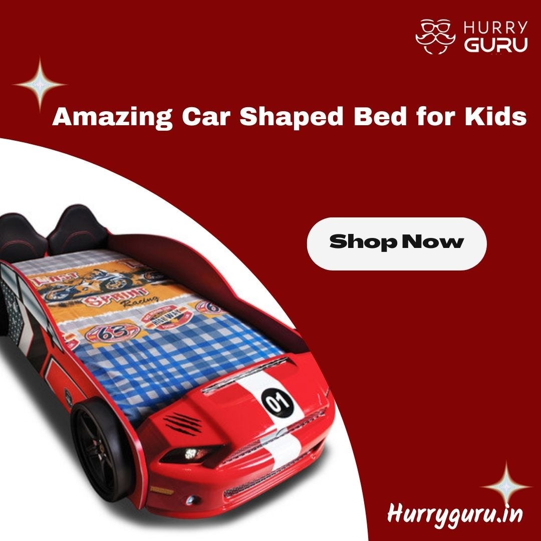 Attractive Car Shaped Bed for Kids Online Hurryguru India Medium