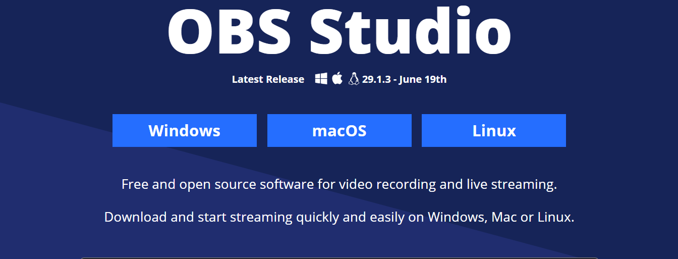 OBS Studio — Here is a free screen recording Tool — Download now