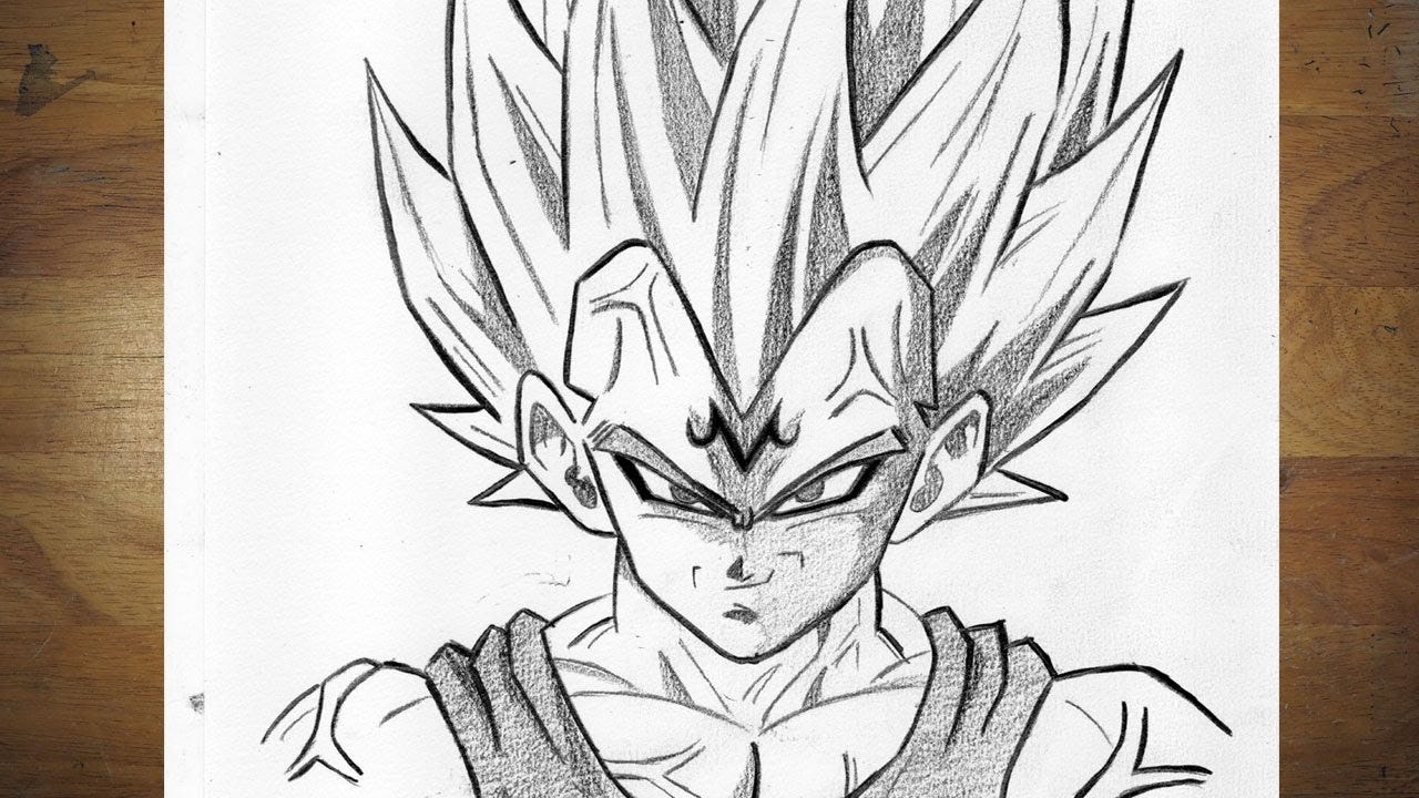 How To Draw Vegeta Step By Step (Dragonball) | by Anime Drawing | Nov, 2023  | Medium