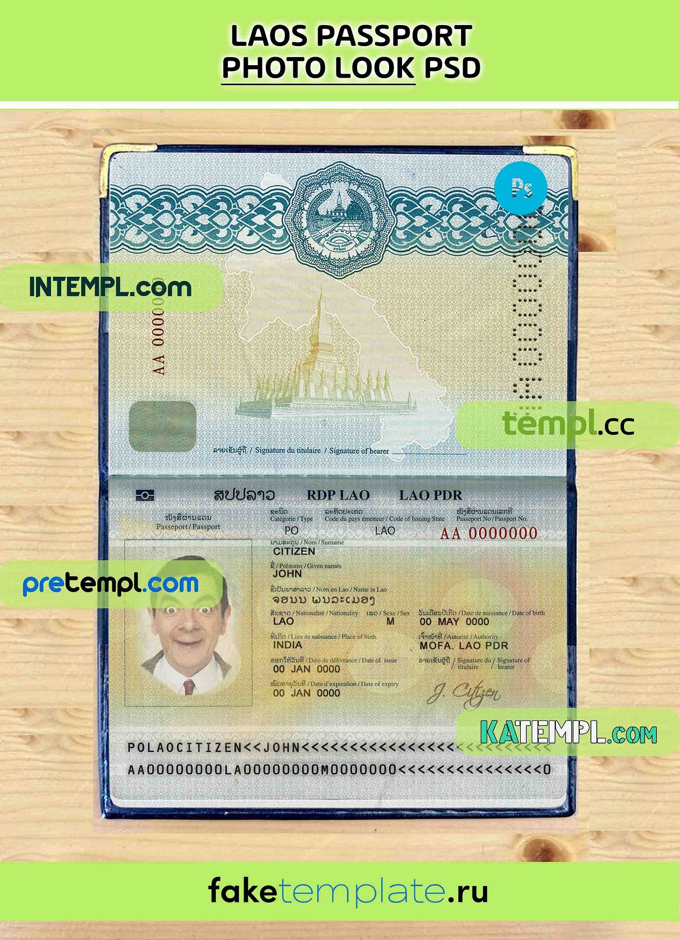 Israel passport PSDs, editable scan and photograghed picture template ...