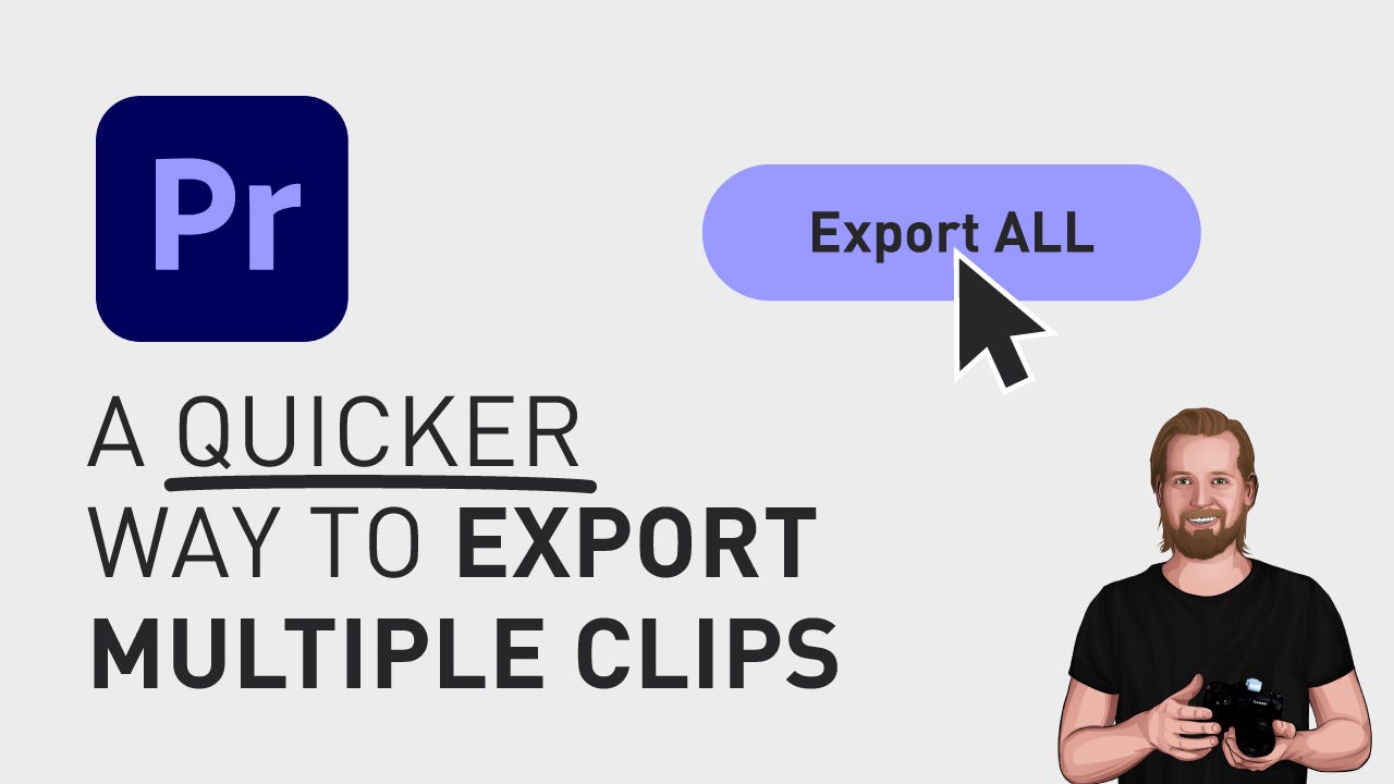 A quicker way to export multiple clips in Premiere Pro | by David Lindgren  | Oct, 2023 | Medium