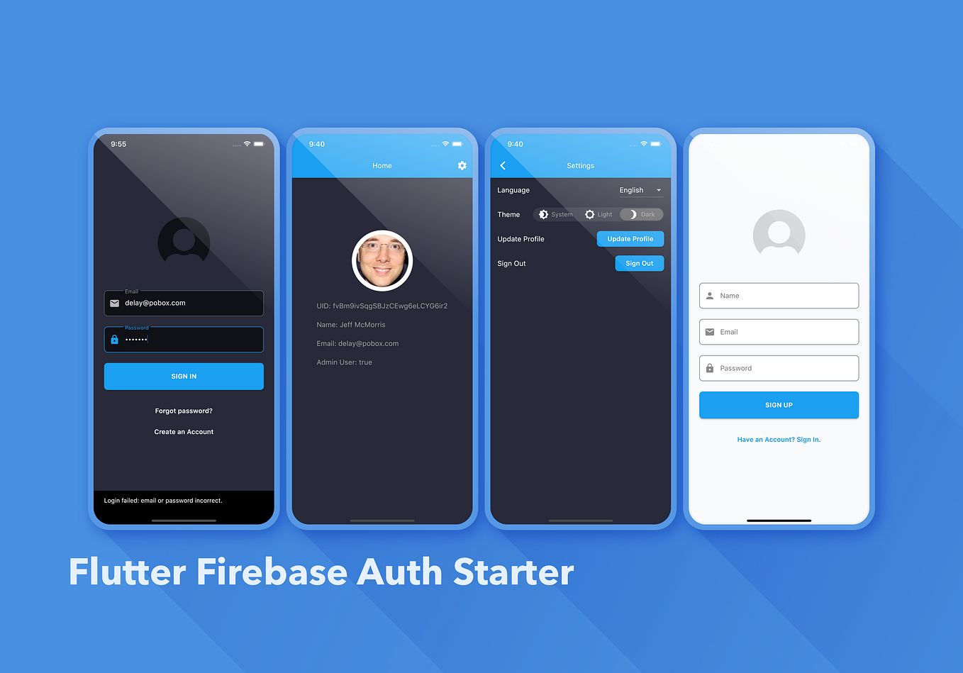 Flutter Auth with Firebase Example | by Jeff McMorris | Medium