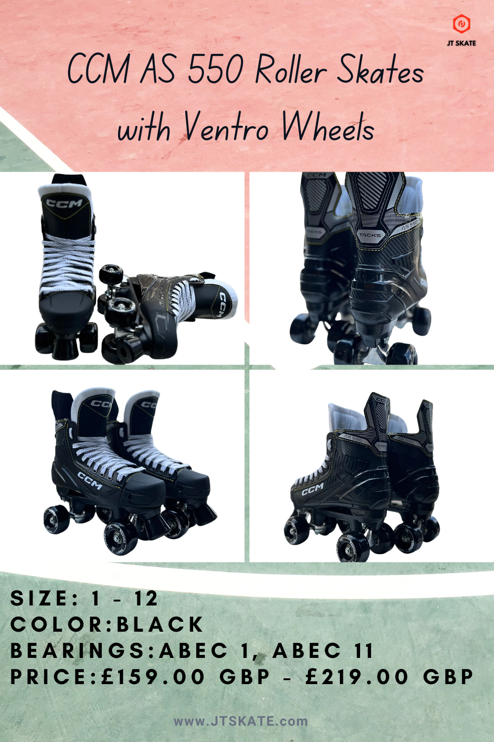 Bauer Roller Skates Bauer XLP Quad Roller Skates with Ventro Wheels