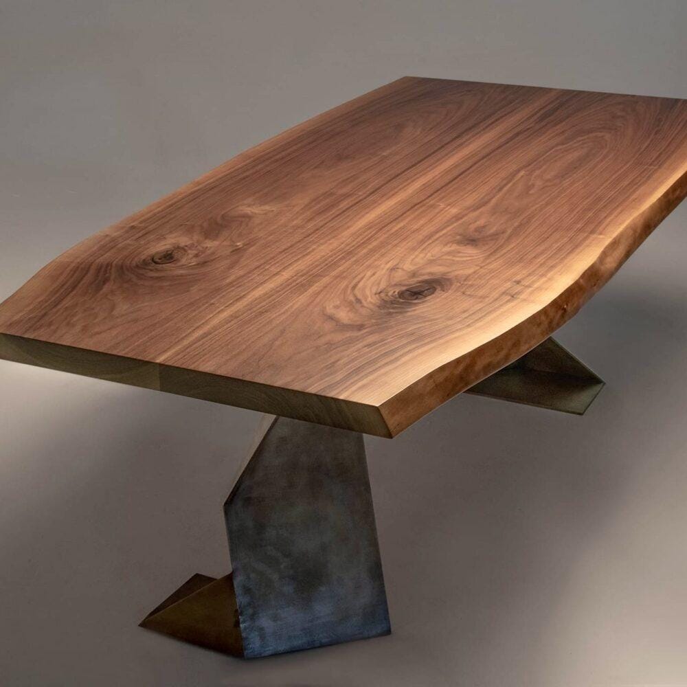 Live Edge Wood Dining Table Lateliermata.co.uk L'Atelier Mata Medium