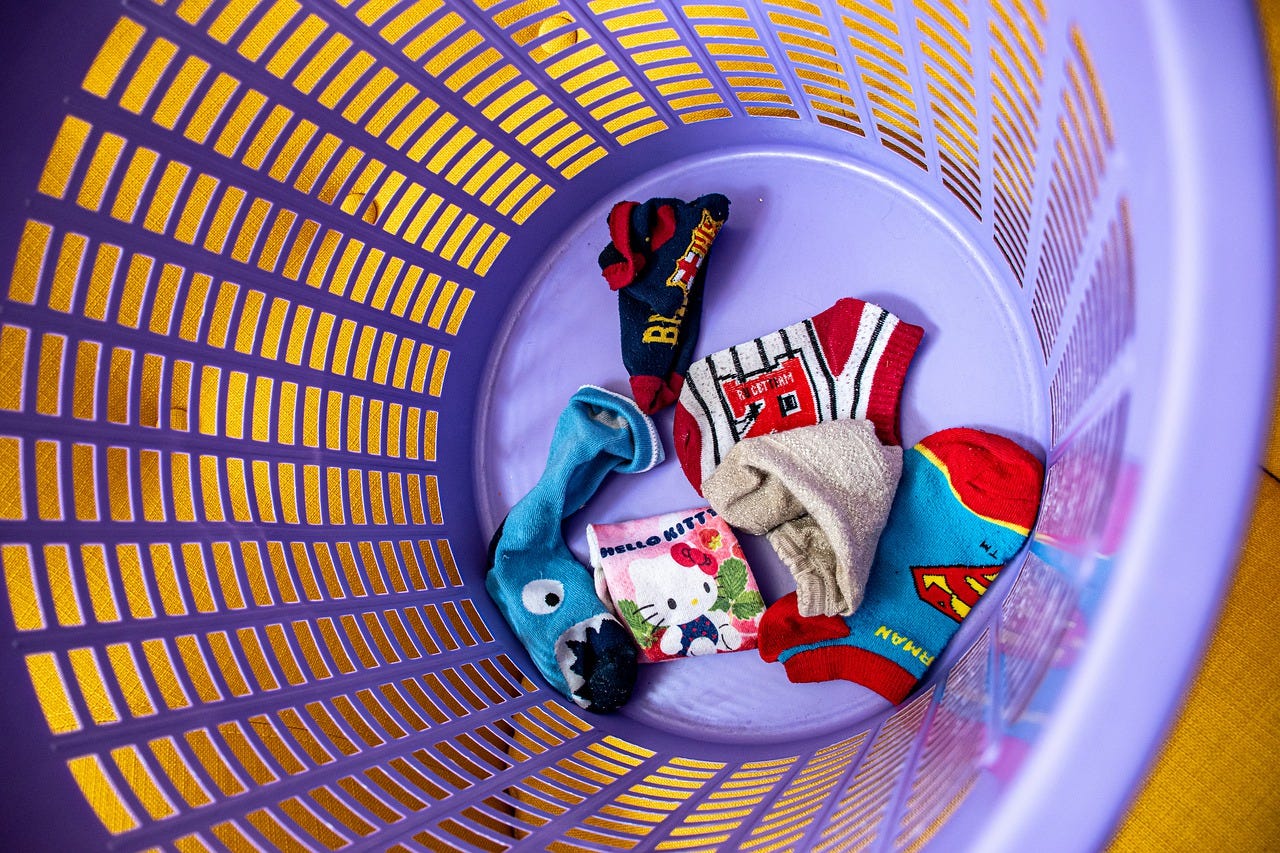 The Sock Monster Laundry Basket