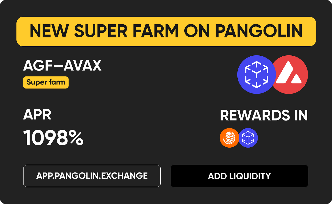 Augmented Finance Launches ‘Super Farm’ — The New Yield Farming Model on Pangolin