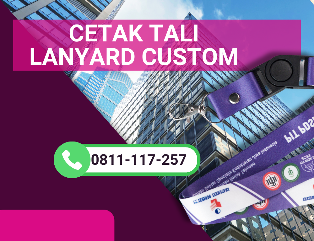 BERKUALITAS, 0811–1172–57 Cetak Tali Lanyard id card lucu