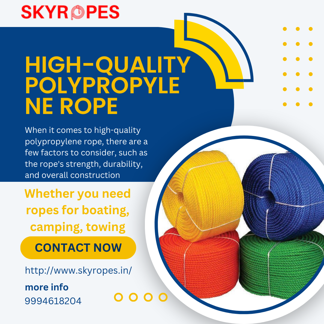 Skyropes Leading Manufacturer of Aquaculture Ropes in India by