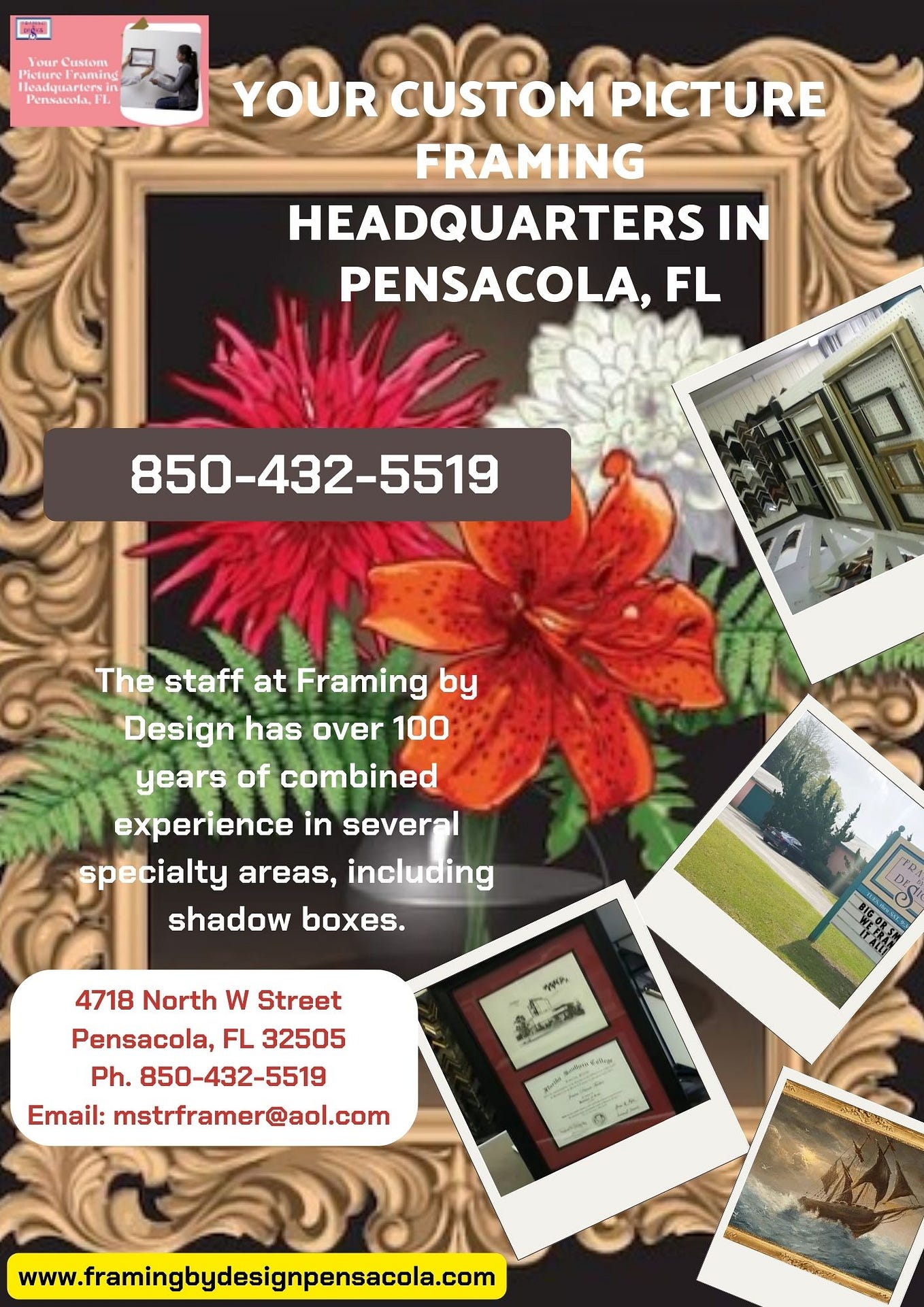 Framing By Design of Pensacola Inc. — Best Photo Framing in Pensacola