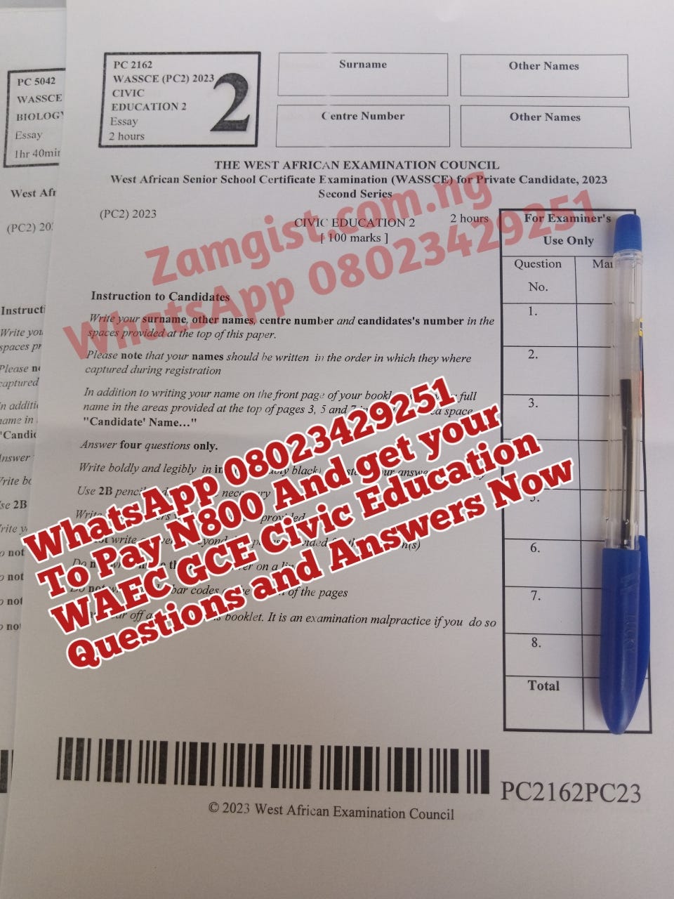 WAEC GCE Financial Accounting 2023/2024 Expo Questions and Answers by